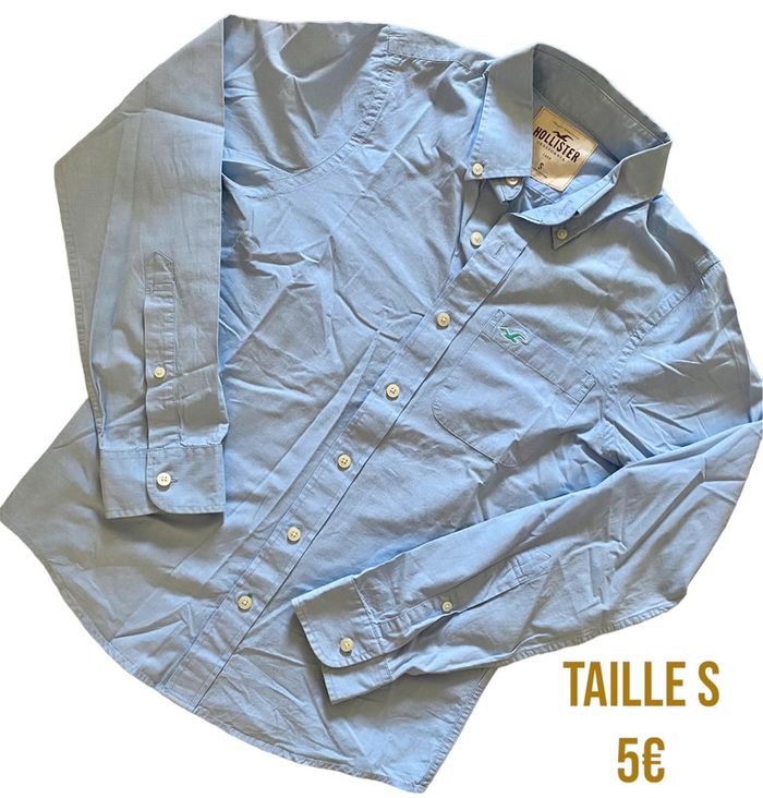 Chemise bleu claire Hollister taille S très bon état