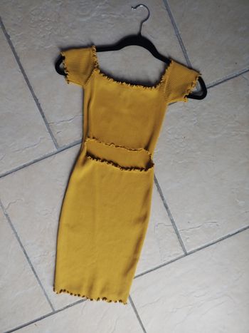 Robe moutarde 40/42 femme