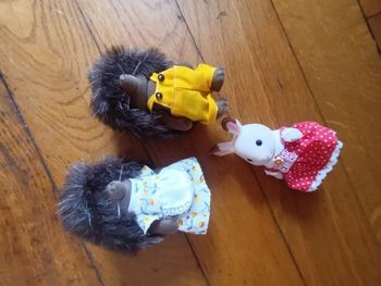 sylvanian families famille hérisson lapin magnifique lot de 3