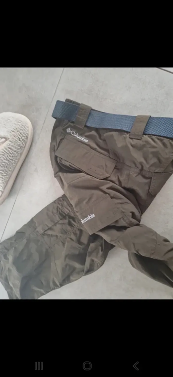 Short /pantacourt  cargo kaki Colombia vintage xxl - photo numéro 6