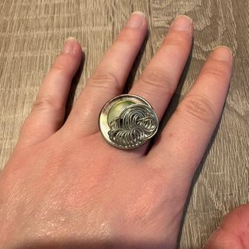 Bague argentée 🌿