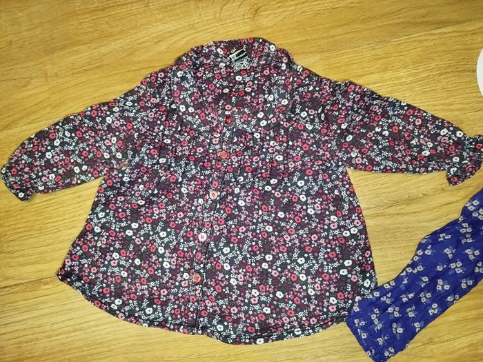 Lot de 3 blouses fille 6 mois - photo numéro 2