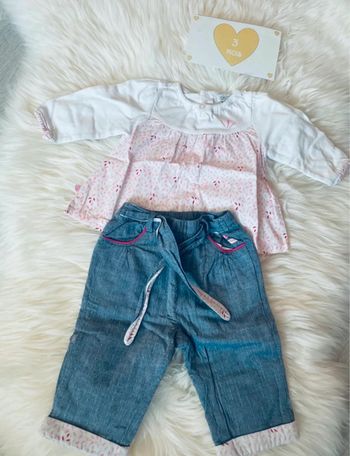 3 mois - ensemble Obaidi jeans + chemise
