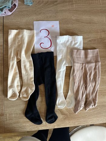 Lot de 4 collants bébé fille