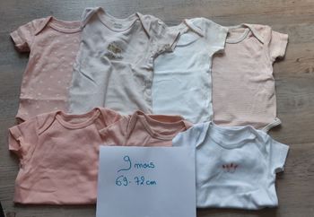 Lot de 7 bodies fille