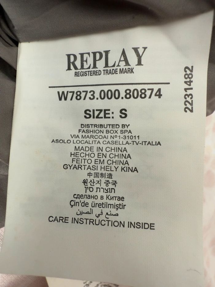 Blouson veste en duvet Replay noir en S NEUVE - photo numéro 10