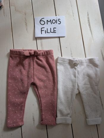 Lot pantalon bébé fille 6 mois