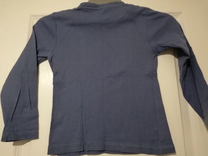 Tee-shirt manches longues bleu 8 ans - photo numéro 6