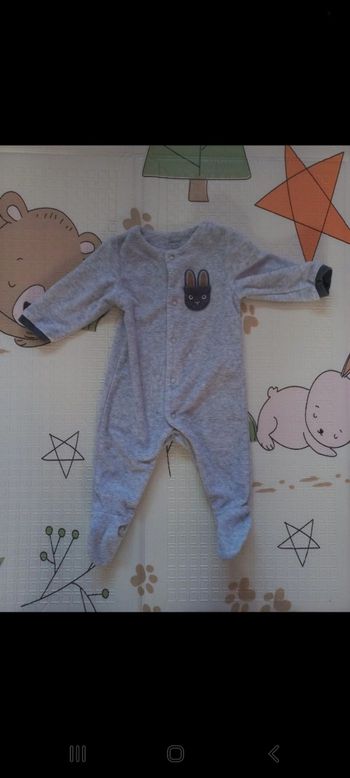 Pyjama velour Obaïbi 3mois