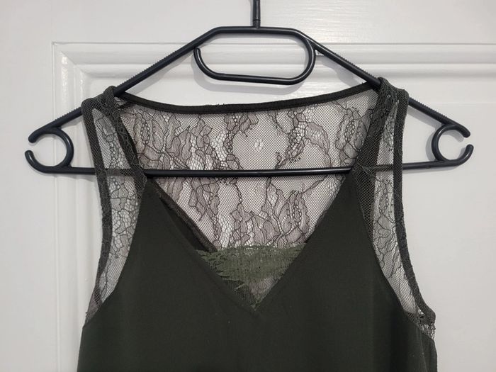 Blouse sans manche noire à dentelle Naf Naf Taille XS - photo numéro 4