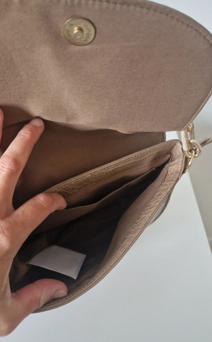 Sac bandoulière beige - photo numéro 5