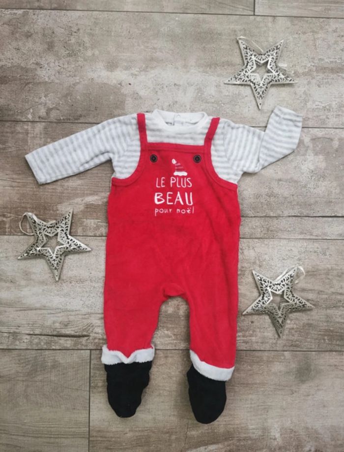 🌺Pyjama 1 piece de Noël 12mois Gemo🎄