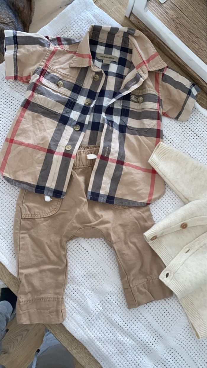 Chemise burberry avec pantalon tape à l’œil - photo numéro 7