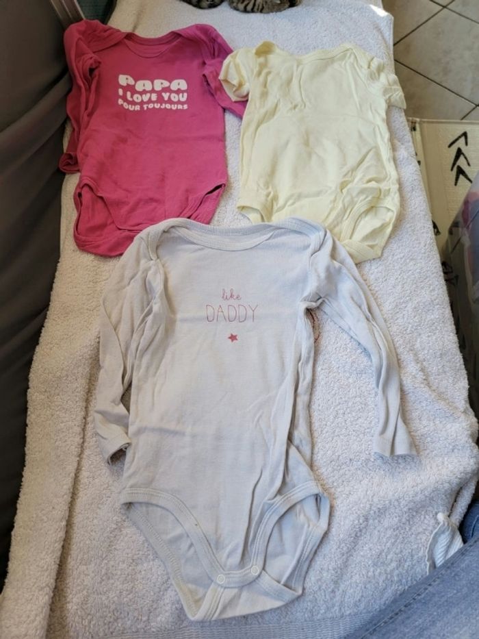 Lot de 3 bodies 3 ans fille