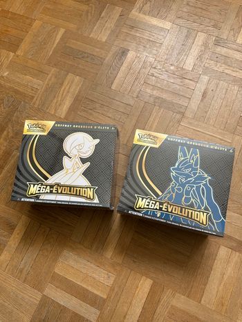 Duo etb pokemon me01 méga-évolution lucario + gardevoir