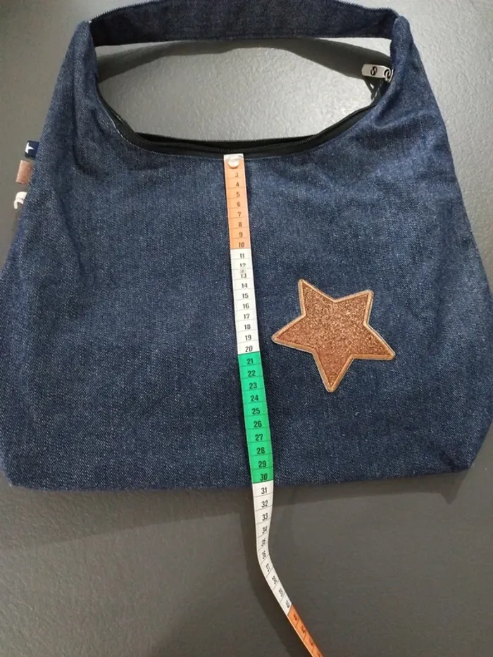 Sac à main en jeans - photo numéro 6