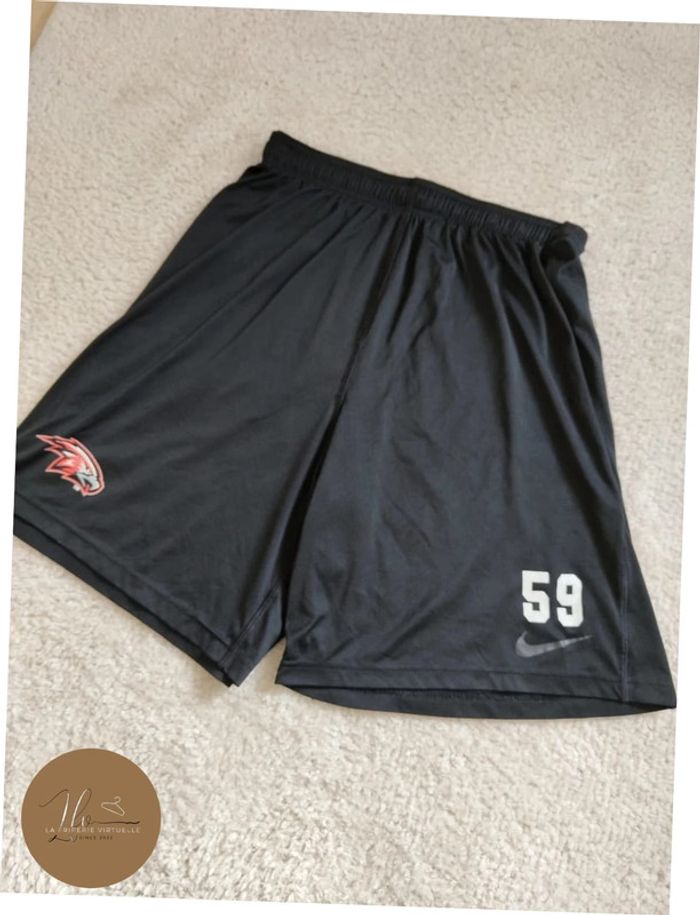 Short de sport Nike noir avec Logo aigle rouge - photo numéro 4