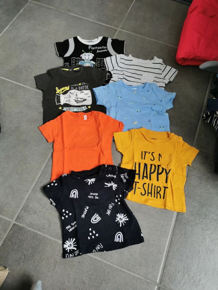Lot de 7 Tee-shirt manches courtes 3 mois