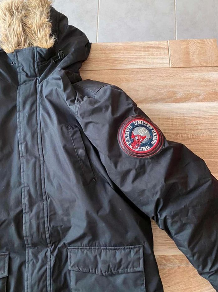 parka avec fausse fourrure camps united noir - photo numéro 6