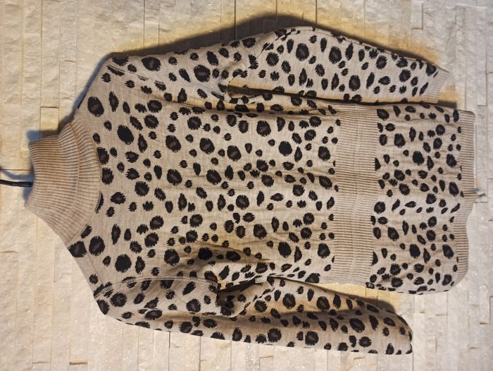 Pull Long Femme Beige Léopard Anti Flirt Taille S - photo numéro 5