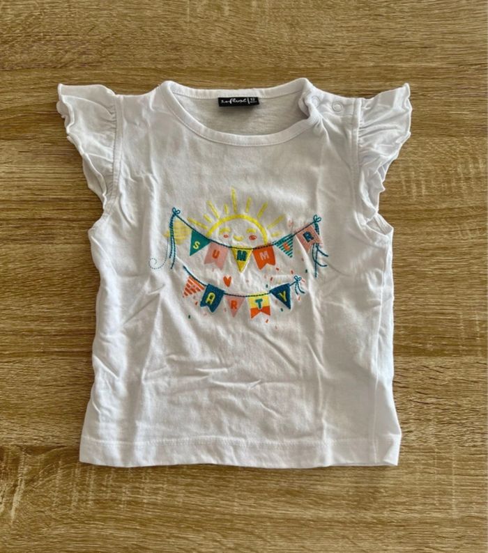 T-shirt manches courtes bébé fille inscription