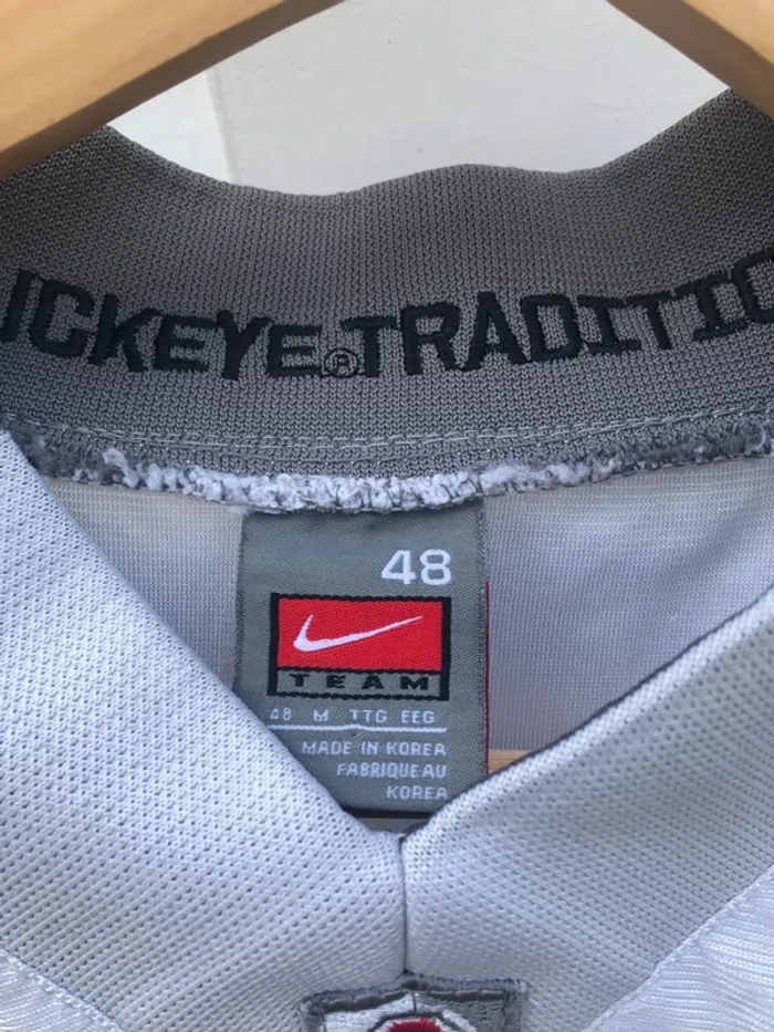 Nike Maillot NCAA jersey varsity Ohio State Buckeyes  American Football Mens M Made in Korea - photo numéro 5