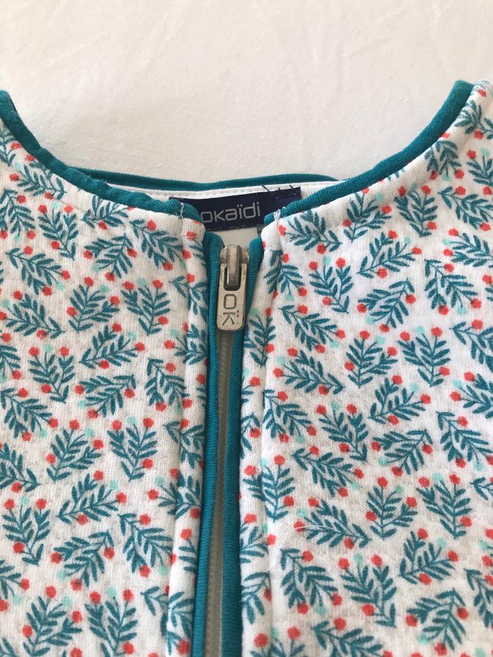 Veste maille quittée imprimée feuillage - photo numéro 2