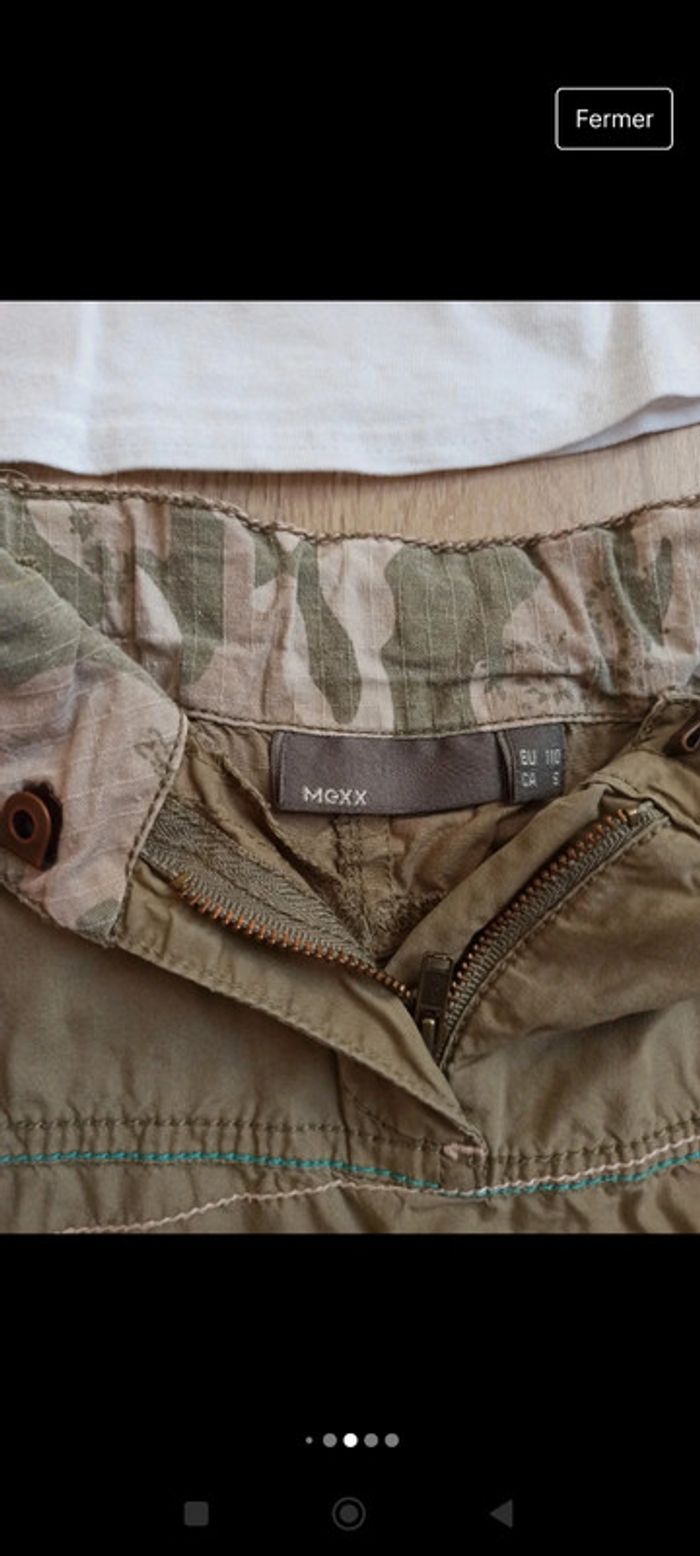 T-shirt blanc ooxoo 6 ans et jupe kaki Mexx 100 % coton - photo numéro 5