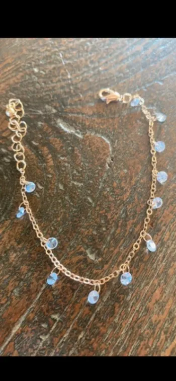 Magnifique bracelet réglage avec pierres blanches