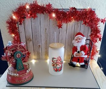 Grands verres givrés avec paille