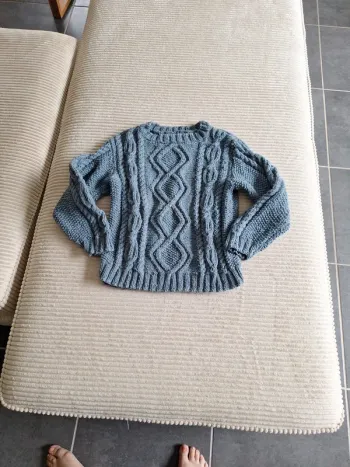Pull en laine fait main