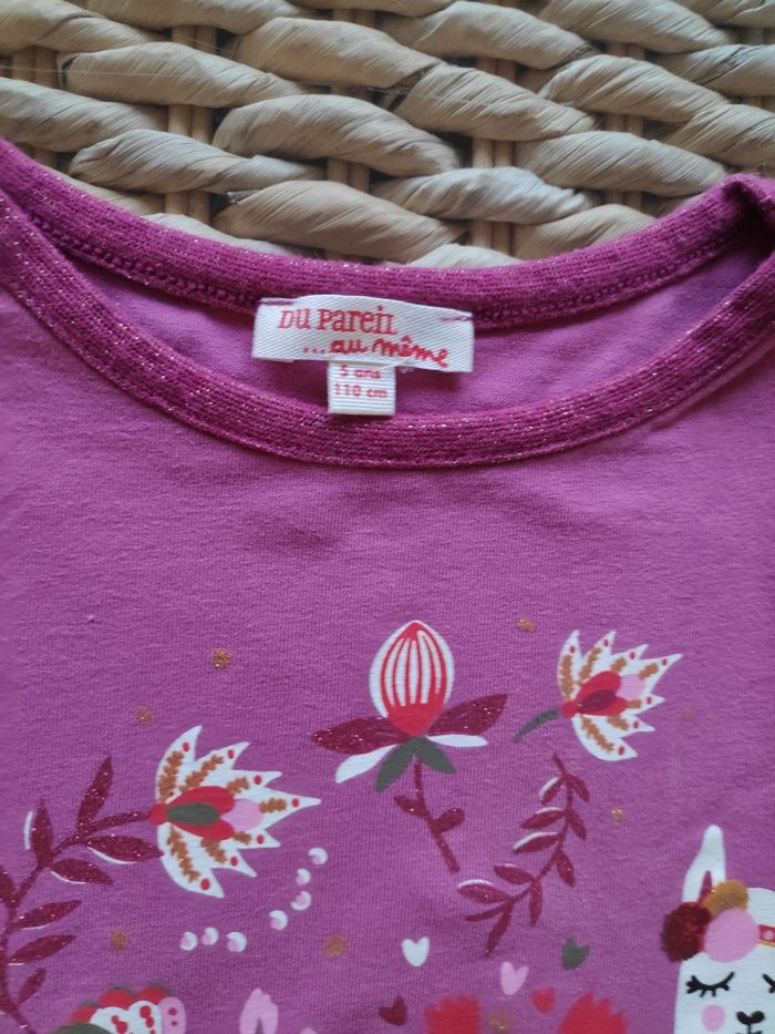 T-shirt manches longues lama DPAM 5 ans - photo numéro 3