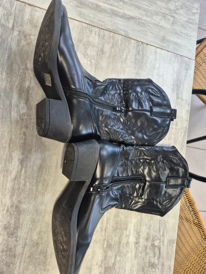 Botte Santiag cow boy smili cuir - photo numéro 3