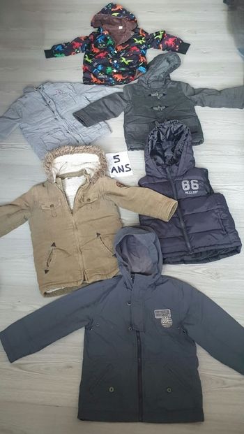 Lot de manteaux 5ans garçon
