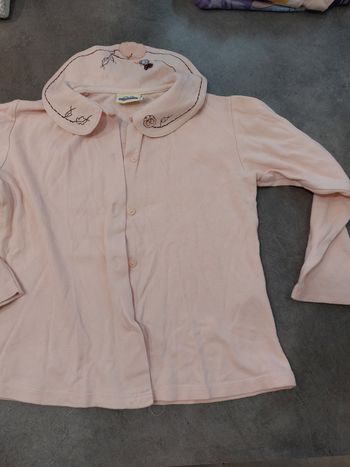 Chemise fille 5 ans rose sergent maior