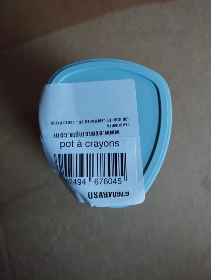 Pot à crayons neuf exacompta bleu - photo numéro 3