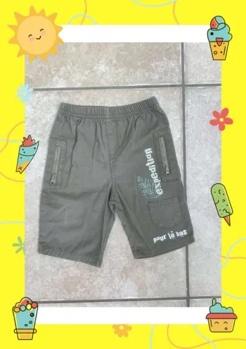 Pantacourt gris taupe 12 mois 1 ans