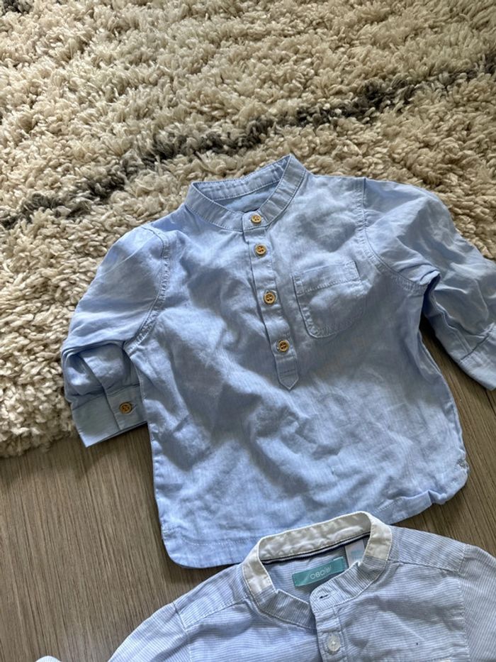 Lot2 chemises assez chic 9 mois garçon - photo numéro 4