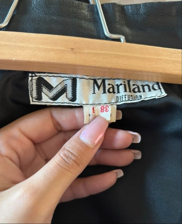 Jupe en cuir véritable - Made in France - photo numéro 4