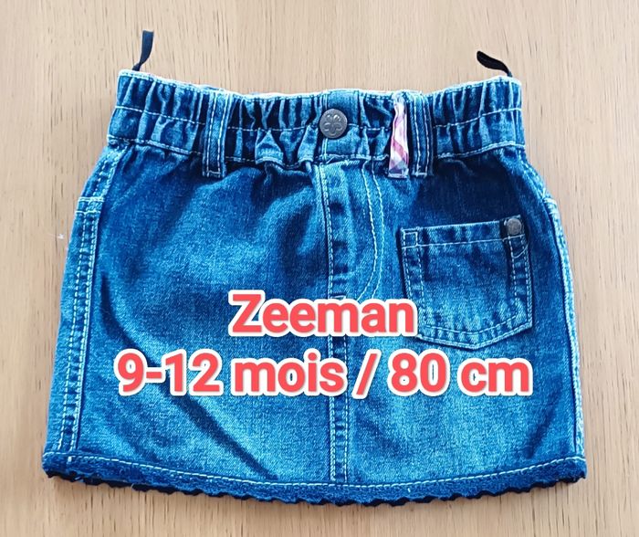 Jupe jean Zeeman 9-12 mois fille
