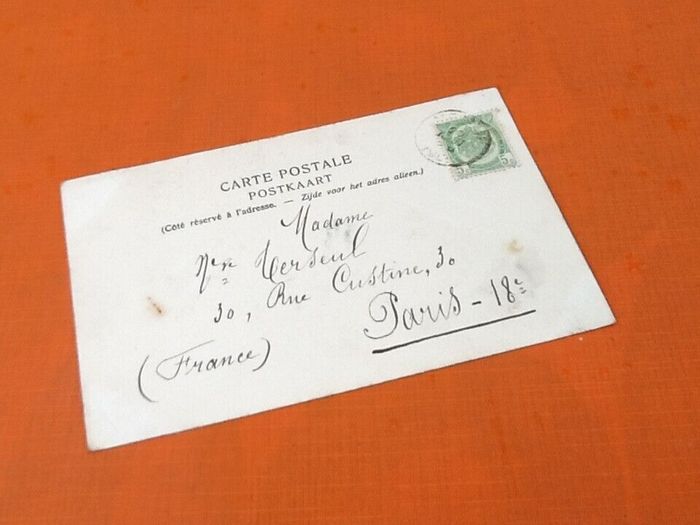 Carte postale ancienne Menin (Belgique) La Frontière Douane Belge - photo numéro 4