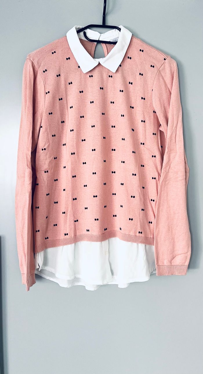 Pull chemise « Cache cache » taille M