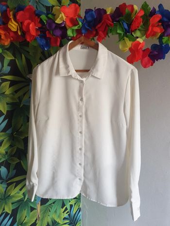 Chemisier boutons argent