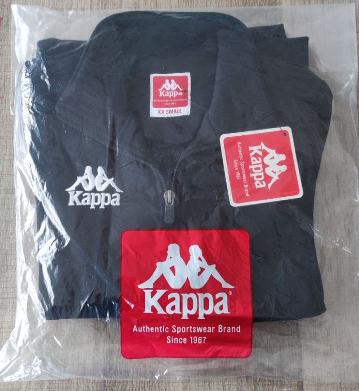 Veste Kappa femme XXS noire neuve Fabbiana coton polyester - photo numéro 7