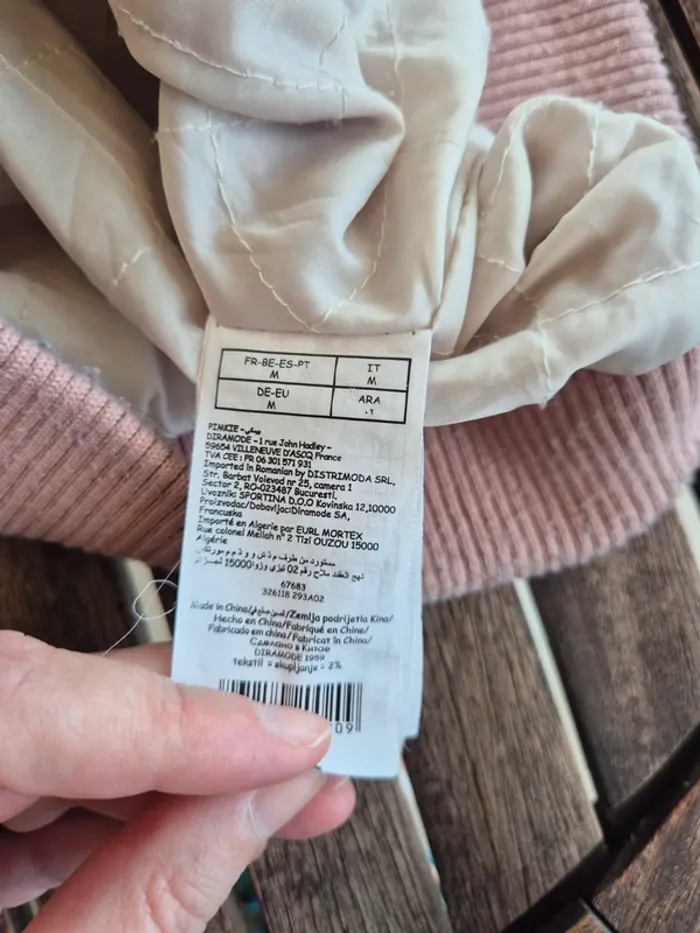 Veste Bomber Pimkie  rose pale T.38 - photo numéro 8