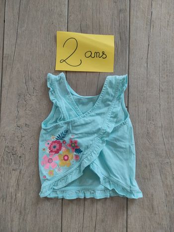 Débardeur koala turquoise sergent major 2 ans