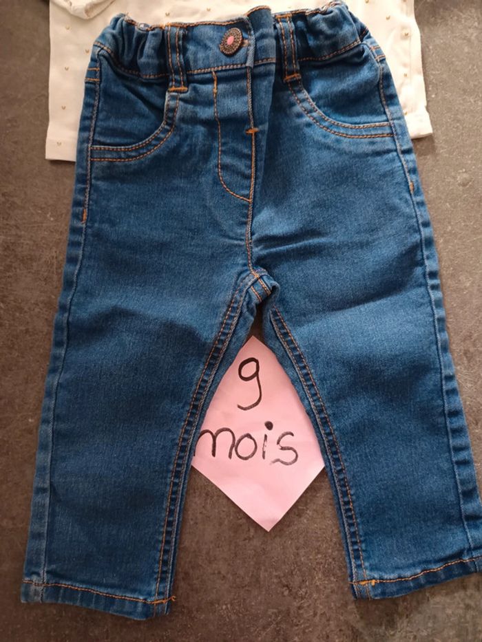 Ensemble haut + jean kiabi 9 mois - photo numéro 2