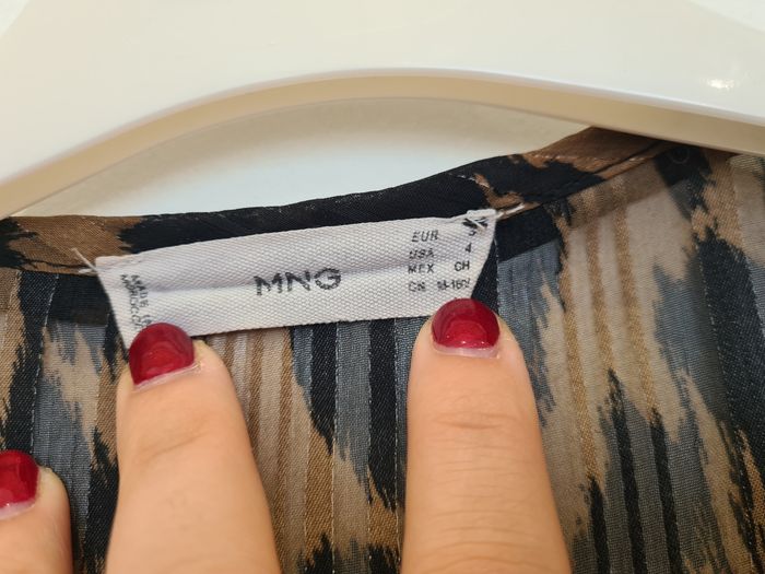Chemisier blouse mango taille S - motif léopard - photo numéro 2