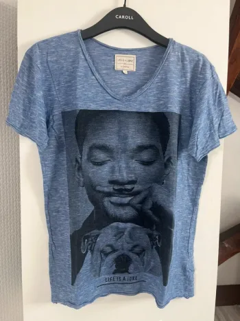 T-shirt col v femme