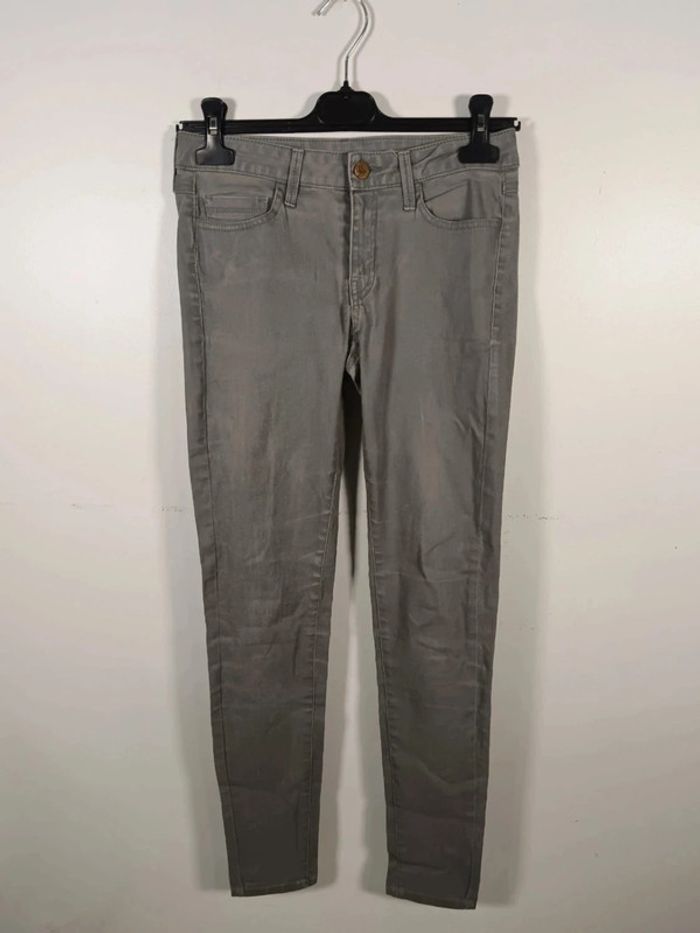 C6 jeans gris Mango 36